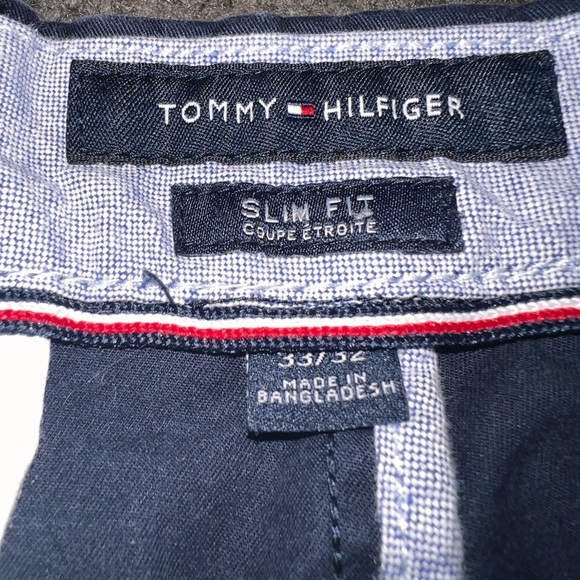 Tommy Hilfiger Mens Slim Fit Blue Chino Pants Size 33x32 - Picture 6 of 7